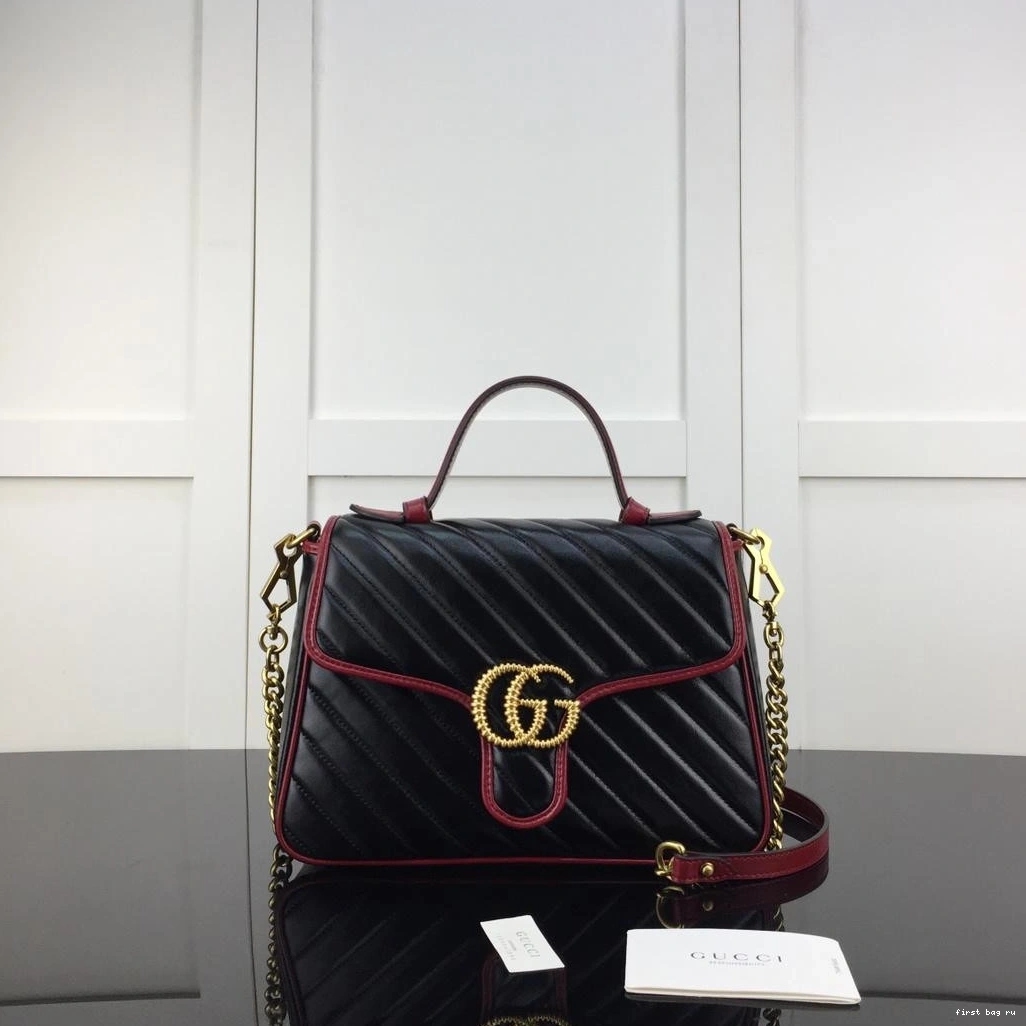 Firstbag ru small Marmont handle bag Gucci GG top 0814